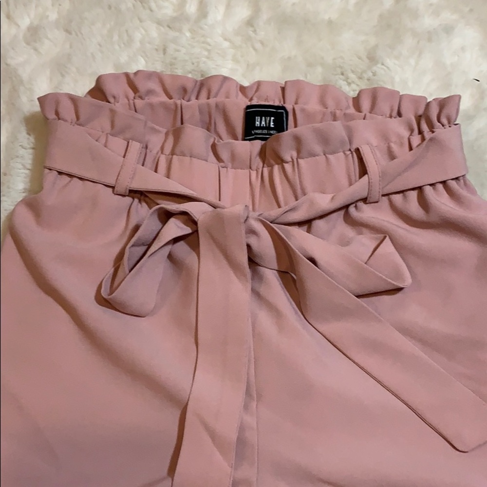 Paperbag waist shorts